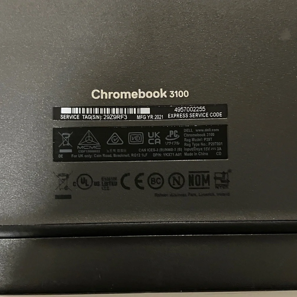 Dell Gray Laptop with Black Keyboard